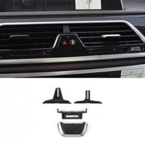 Car Front Center AC Air Vent Grille Tab Clip Replace Trim for BMW 7 G11 G12 16+ black