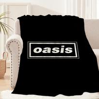 Rock Band O-Oasis-ES Blanket Blanket for Couch Sofa Travel Home Picni Flannel Blanket birthday gift Warm Comfortable 30x40in white