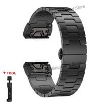 Quickfit Titano Dirželis Garmin Fenix 8/7X/6X/6XPro/5X/5XPlus 3 3HR 26mm Metalinis Atleidžiamas Laikrodžio Dirželis Descent Mk1 Mk2 Enduro For Fenix 8 51mm gray