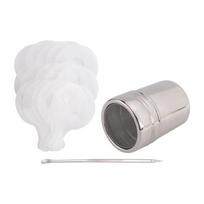 AD23-Cocoa Shaker,Coffee Powder Shaker 16 Pcs Coffee Cappuccino Stencils & Barista Pen For Cappuccino Powder Sugar Latte,Etc sidabras
