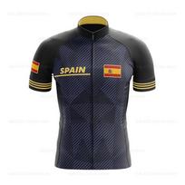 2026 Ispanijos vyrų komandos dviračių marškinėlių komplektas Vasariniai MTB dviračių drabužiai Uniforma Maillot Ropa Ciclismo Hombre Dviračių sportinė apranga Kostiumas L black