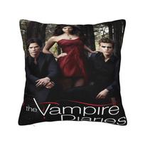 Jesus The Vampire Diaries Damon Salvatore TV Series Pillow Case Pillow Cover For Wedding Party Home Decor Retro Cushion Cover 30cmx30cm black