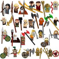 Romos imperijos figūrėlių rinkinys: 30+ kareivių 3 vežimai 1 dramblys Spalvingi skydai/šalmai Kovos žaidimas vaikams gray