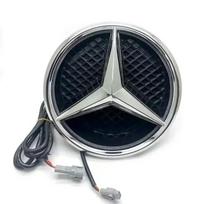 White Blue Red Light Car Front Grilled Star Emblem LED Illuminated Logo for Mercedes Benz W205 W212 W213 W204 W166 CLA W253 GLK GLK-X204 2006-2012 gray
