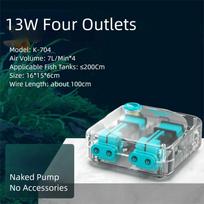 Ultra Silent Aquarium Air Pump Silent Operation Low Noise Automatic Mute Aerator Pump Adjustable Transparent