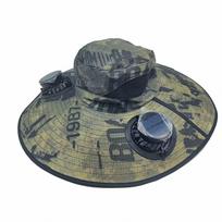 Large Size Quick Dry Bucket Hat With Solar Powered Fan Usb Charging Sun Hat For Men Outdoor Hiking Camping Fishing Cooling Wear black