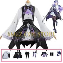 Game ZZZ Vivian Banshee Cosplay Zenless Zone Zero Vivian Costume Wig Dress Outfit Suit Halloween Party Clothing for Woman Prop M gray