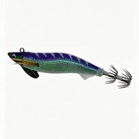 Realistic Luminous Lead Head Squid Jig Hooks Wood Shrimp Egi Lures Sharp for Night Saltwater Octopus Cuttlefish Fishing A3