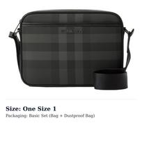Burberry Odos Dekoro Kryžmai Nešiojama Rankinė Įprasta Vyriška Anglies Juoda 80685881 One Size 1
