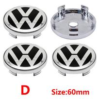 4Pcs 60mm Car Wheel Center Hub Cap Badge Emblem PP9 Sticker for VW Volkswagen Golf 4 5 6 7 Passat B5 B6 B7 Polo Tiguan Jetta GTI  T5