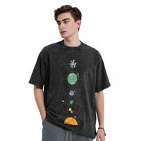 Outer Wilds Hearthian System Map Tshirt Baggy Shirts Man Clothes Mens Shirts Graphic Tee 2XL black