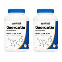 Nutricost Quercetin + Bromelain 880mg 240 Capsules 2 pcs