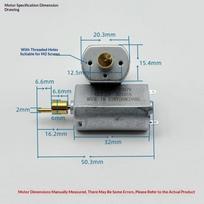 Ff180Pa-2376 DC 3V 3.2V 3.7V Variklis Su Stipriu Magnetu Didelis Sukimo Momentas Plaukų Kirpimo Mašinėlėms Stūmimo Kirpimo Mašinėlėms Elektroniniams Remonto DIY Projektams onesize