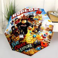 Roblox: Žaisk Kurk Tyrinėk Lauke Automatinis Skėtis Įtraukiamas Dizainas su 8 Šonkauliais Patvarumas Tvirtas Konstrukcija Moterims/Vyrams sans black