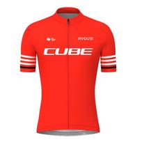 Rvouei Cube Pro Vasarinis dviratininko marškinėlių komplektas Vasarinis pralaidus orui Dviračio vyriški MTB dviračio drabužiai Maillot Ropa Ciclismo Uniforminis kostiumas 5XL red