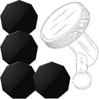 Magnetinis laikiklis Garmin vaizdo registratoriui, Vaizdo registratoriaus laikiklis Mini 2, 3, 65W, X110 Magents*4 black