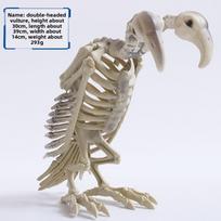 Helovino gyvūnų skeletų dekoracijų rinkinys su žiurkėmis, katėmis, šunimis, paukščiais namui su vaiduokliais Doubleheaded Vulture