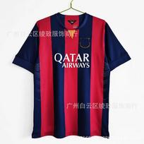 2014-2015 FC Barcelona Namų UEFA Čempionų lygos finalo Retro futbolo marškinėliai Messi 10 Neymar 11 Small red
