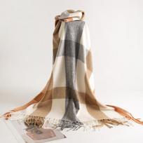 British Style Sub Scarf Women's Winter Cashmere Tassel Shawl Multi-color Warm Neck 70*180cm