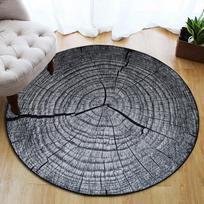 Wood Print Round Rug Area Minimalist Soft for Living Room Bedroom Home Decor Floor Mat Slip-resistant Wear-resistant Beautiful 120x120cm