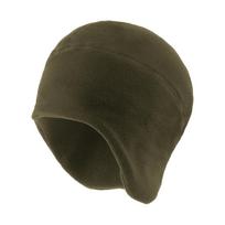 Winter Thermal Fleece Skull Cap Helmet Liner Mens Beanie Earflaps For Cycling Running Motorcycle & Riding Under Helmet Liner black