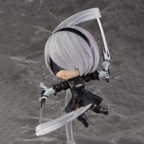 Anime Q-Version NieR Automata 2B Action Figure YoRHa No 2 Type B Model Toy Doll Collectible Christmas Gift gray