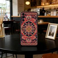 Persian carpet Phone Case For Samsung S25,S24,S21,S22,S23,S30,Ultra,S20,Plus,Fe,Lite,Note,10,Black Cover Samsung S25ULTRA brown