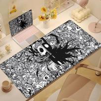 HD Printing Cool Hollow Knight Silksong Mouse Pad Table Mats Computer Mousepad Company Big Desk Mat XXL Large PC Gamer Mousepads 800x300x2mm black