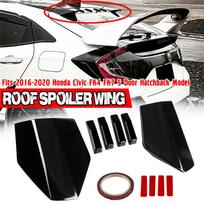 Type-R Style Vortex Roof Spoiler For Honda Civic white
