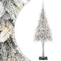 vidaXL Kalėdų eglutė su 300 LED s stovu Balta 210 cm PE ir Plienas