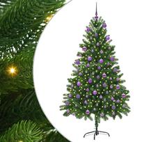 vidaXL Kalėdų eglutė su 300 LED s stovu Žalia 180 cm PE