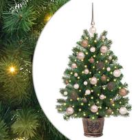 vidaXL Dirbtinė Kalėdų eglutė su 150 LED s stovu Žalia 95 cm PE ir PVC