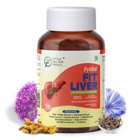 Fytika Fit Liver Detox Tablet Supplement for Men & Women | Milk Thistle Kalmegh Kutaki Kasani Haldi Formula Designed for Liver Care Wellness Dail