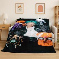 Kpop Felix Stray Kids Muzikinė flanelinė antklodė Minkšta šilta antklodė miegamajam svetainei lovai kelionėms stovyklavimui iškylai Dovana 100cm x 150cm