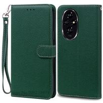 For Honor 200 Case Honor 200 Pro Case Silicone Pu Leather Wallet Case For Honor 200 5G Phone Case For Honor 200 Pro Cover Fundas For Honor 200 Pro 5G black