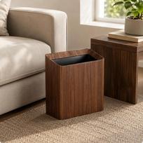 Wood Grain Trash Dark Inner Liner WoodGrain Bin Black Walnut Beech