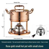 304 Stainless Steel Triple-Layer Small Hot Pot for Commercial and Home Use