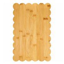 Non-sticky Wood Cutting Board Rectangular Kneading Board Practical Non-Slip Cutting Mat  Fruit 30.5x20.3x1.5cm-Bamboo Material