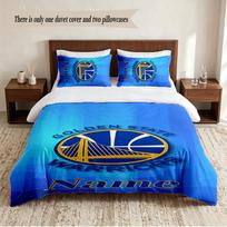 Golden State Warriors Personalized Custom Name 3‑Piece Bedding Set Soft Duvet Cover Set For Bedroom Home Decor 140cmx200cm