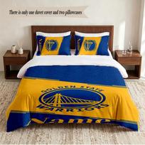 Golden State Warriors Personalized Custom Name 3‑Piece Bedding Set Soft Duvet Cover Set For Bedroom Home Decor 140cmx210cm