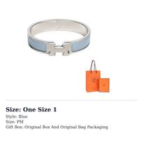 HERMES Clic H Enamel Bangles Women's Blue H700001FP4H One Size 1 mėlyna