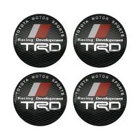 56mm 4Pcs Car Wheel Center Hub Cap Badge Sticker Cover Accessories For Toyota Prado Aqua Hilux Rav4 Camry Prius TRD Venza GR Spo 4Pcs 56mm Sticker
