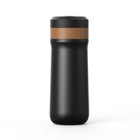 Stainless Steel French Press Thermos with Auto Coffee Grounds Filter.