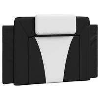 vidaXL Galvūgalio pagalvėlė, Viana, juodas ir baltas, 90cm, dirbtinė oda