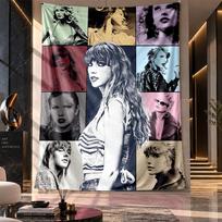 Wall Hanging Tapestry,Taylor Swift Printed Fabric Backdrop For Dorm Room Party Decoration 100cmx150cm