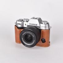 PU Leather Camera Case Fujifilm X-T50 With Velvet Lining Protective Sleeve Anti-Scratch Cover Black Brown Coffee Burgundy black