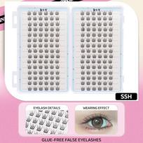 30Rows Idol Clusters Lashes Glue Eyelashes Book Manga Eyelash Clusters Diy Lashes Makeup Natural Anime Lashes Eyelash