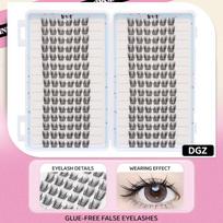 30Rows Idol Clusters Lashes Glue Eyelashes Book Manga Eyelash Clusters Diy Lashes Makeup Natural Anime Lashes Eyelash gray
