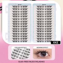 30Rows Idol Clusters Lashes Glue Eyelashes Book Manga Eyelash Clusters Diy Lashes Makeup Natural Anime Lashes Eyelash