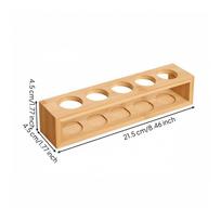 Bamboo and Wood Desktop Organizer Easy to Clean Cosmetics Storage Shelf